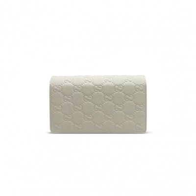 GUCCI GG EMBLEM WALLET ON CHAIN 818705 (20*12.5*4cm)